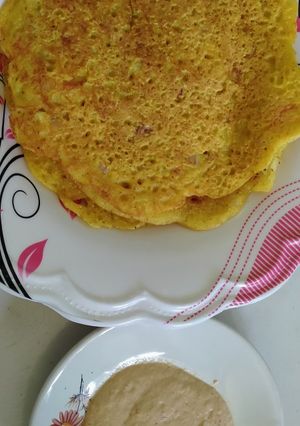रवा बेसन चीला (Rava besan cheela recipe in Hindi) रेसिपी मुख्य फोटो