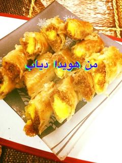 صورة لوصفة جلاش بالكنافه والكاسترد