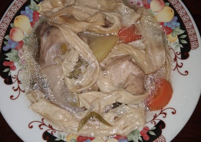 Ayam kuah kembang tahu