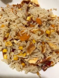 Una foto de Arroz tres delicias. O cuatro