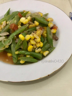 Foto resep Tumis buncis jagung simpel