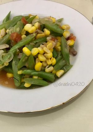 Foto resep Tumis buncis jagung simpel