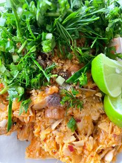 รูปของ ต๋ำบ่าหนุนโรยกากหมูกระเทียมเจียว🌶️(ตำขนุน)สูตรไม่ใส่กะปิ ถั่วเน่า