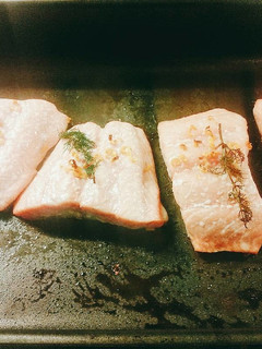 Una foto de Salmón al horno