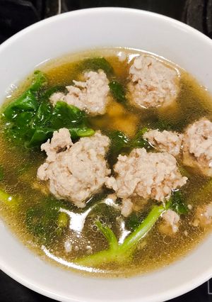 รูปของ ต้มจืดหมูสับวอเตอร์เครส