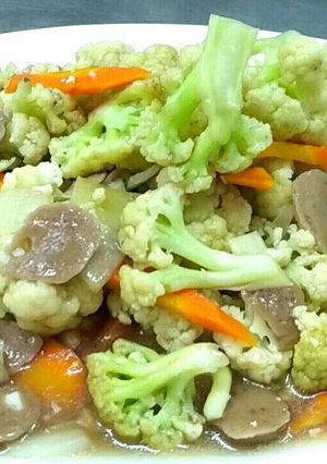 Foto resep Cah kembang kol,wortel,baso