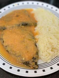 Una foto de Chiles rellenos “light” fáciles en freidora de aire