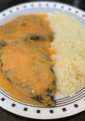 Una foto de Chiles rellenos “light” fáciles en freidora de aire