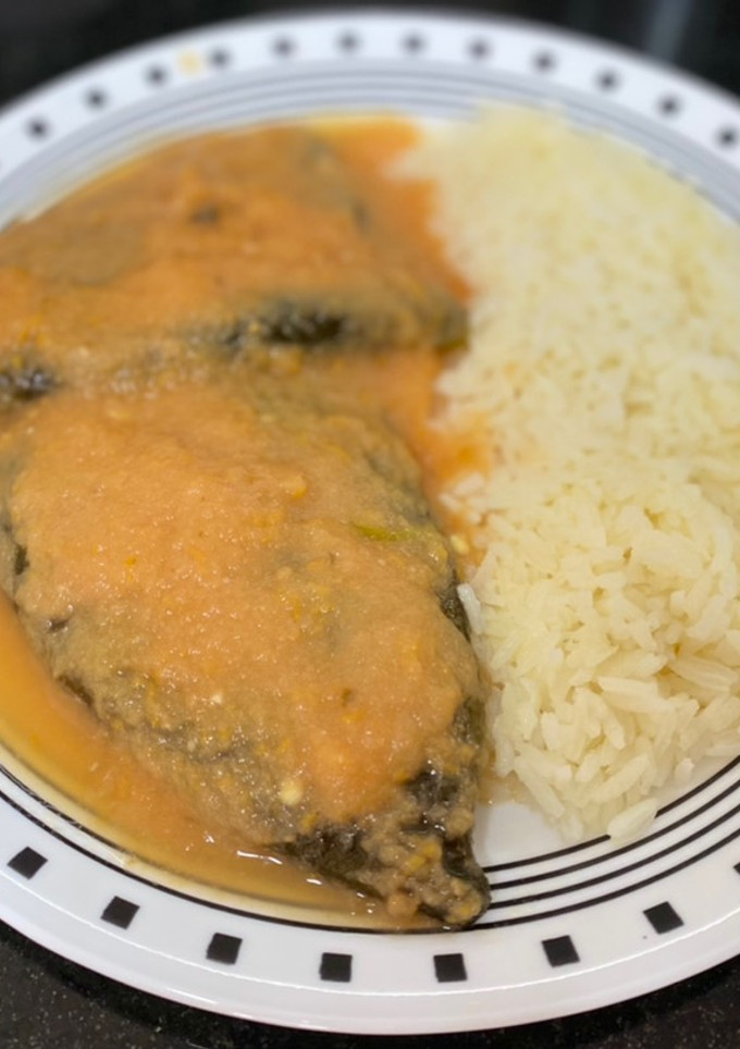 Una foto de Chiles rellenos “light” fáciles en freidora de aire