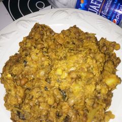 A picture of Beans with Ripe Plantain.