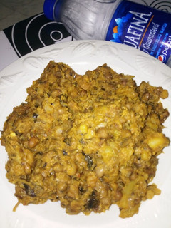 A picture of Beans with Ripe Plantain.