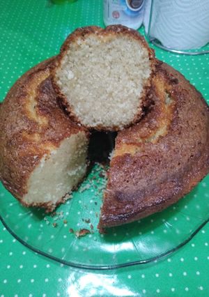 Una foto de Budín sin harina, con arroz crudo...y en licuadora