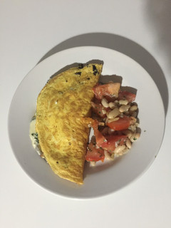 Una foto de Omelette relleno de ricota