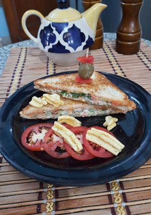 A picture of Vegetable Curd Sandwich.