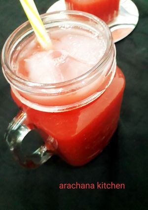 A picture of Water melon squash, water melon juice.
