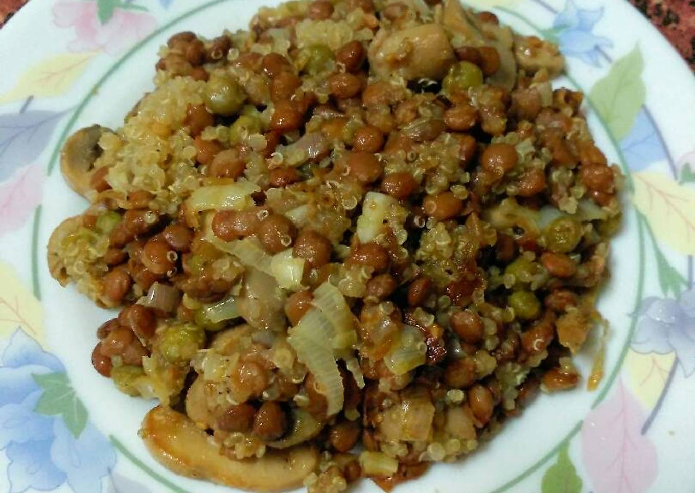 Quinoa con lentejas