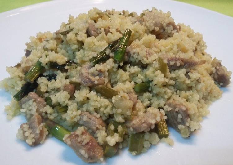 Cous cous con presa ibérica
