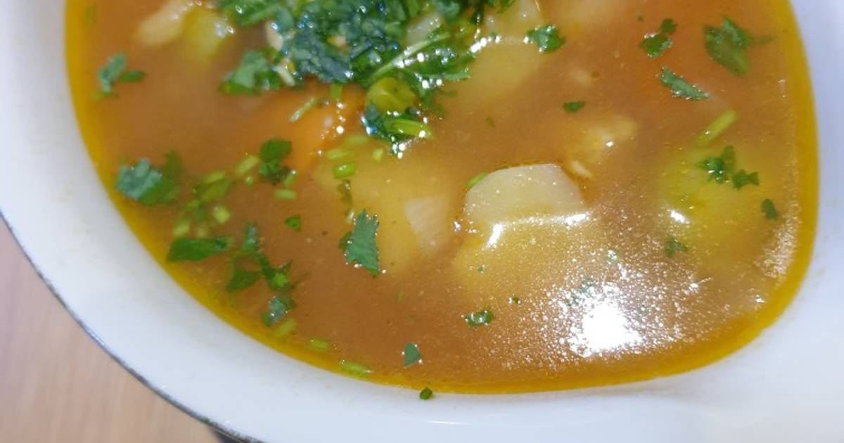 حساء الخضار اللذيذ بالصور بإذن من أم حسام كوكباد