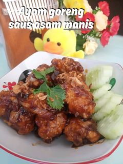 Foto resep Ayam goreng saus asam manis