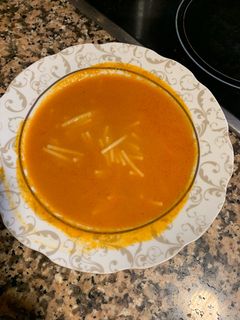 Una foto de Sopa de almejas