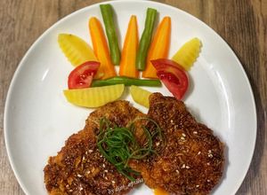 Foto resep Honey Garlic Crispy Chicken