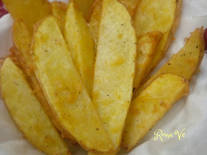 Resep Potato wedges simple Anti Gagal