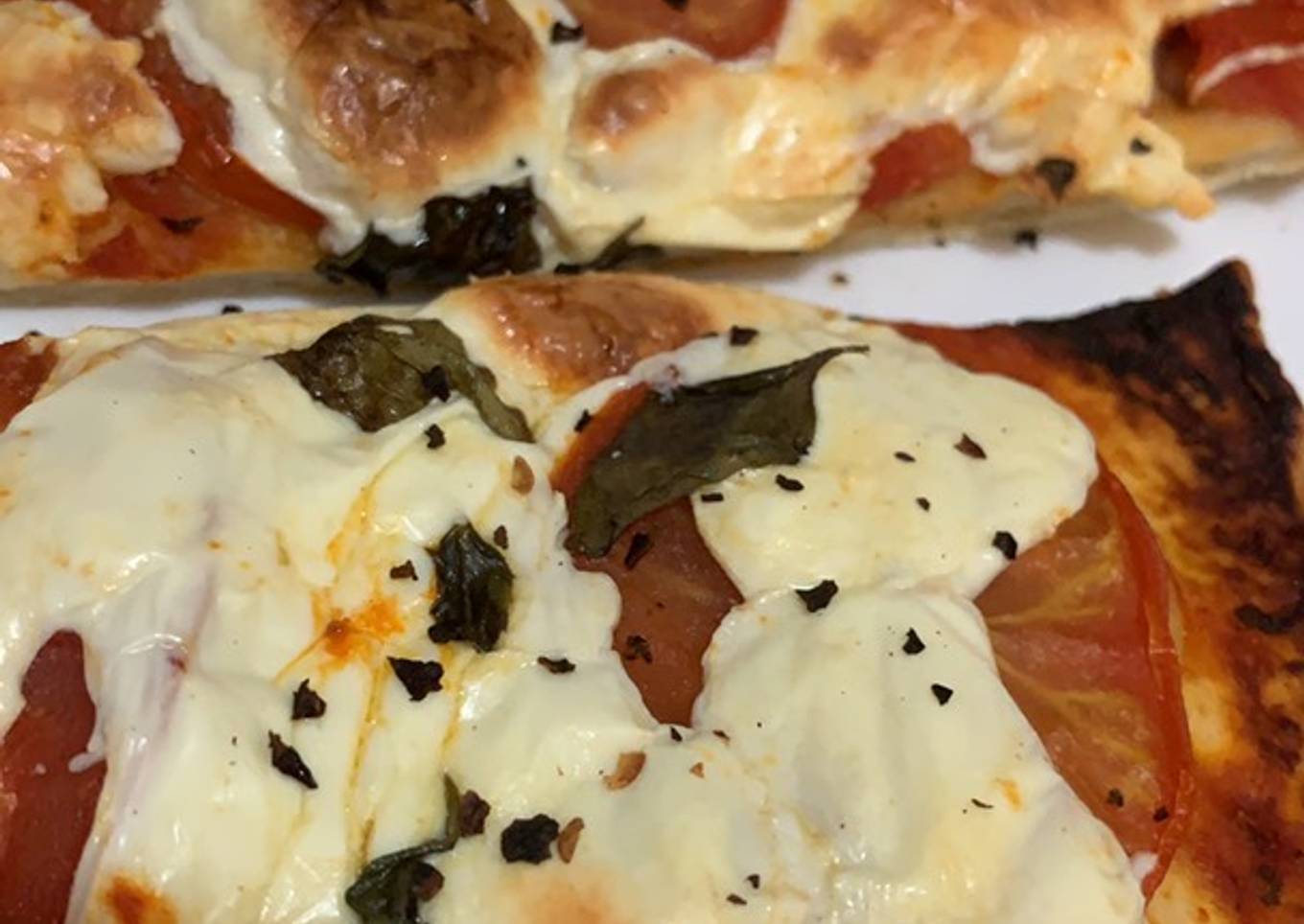 Pizza margarita casera