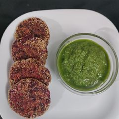 Beetroot kabab A picture of Beetroot kabab.