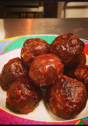 A picture of BBQ Meatballs.