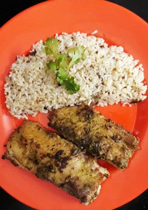 A picture of Coriander Fish.