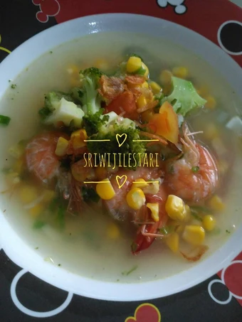 Cara Gampang Membuat Resep Sup udang sayur pelangi yang Enak Banget Anti Ribet, Sempurna