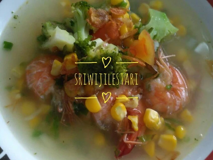 Cara Gampang Membuat Resep Sup udang sayur pelangi yang Enak Banget Anti Ribet, Sempurna