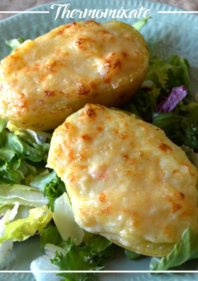 Una foto de Patatas rellenas de gambas con Thermomix