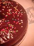 Ciambella con glassa al cioccolato