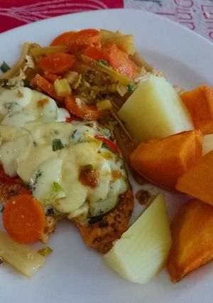 Una foto de Pechuga al horno sabrosa
