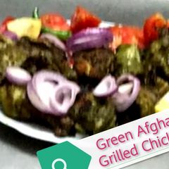 A picture of Green Afghani Grilled Chicken.