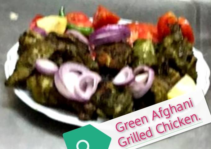 Recipe of Ultimate Green Afghani Grilled Chicken