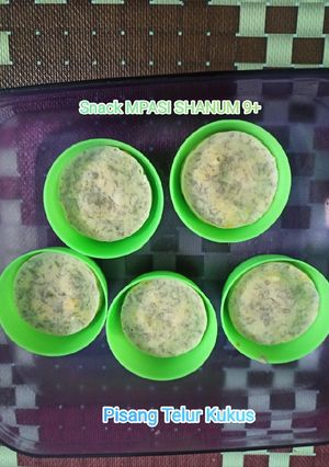 Foto resep Snack MPASI Pisang Telur Kukus (MPASI Shanum 9+)