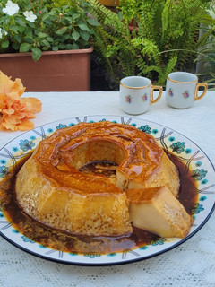 Una foto de Flan de leche condensada