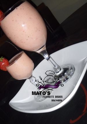 A picture of Strawberry slush.