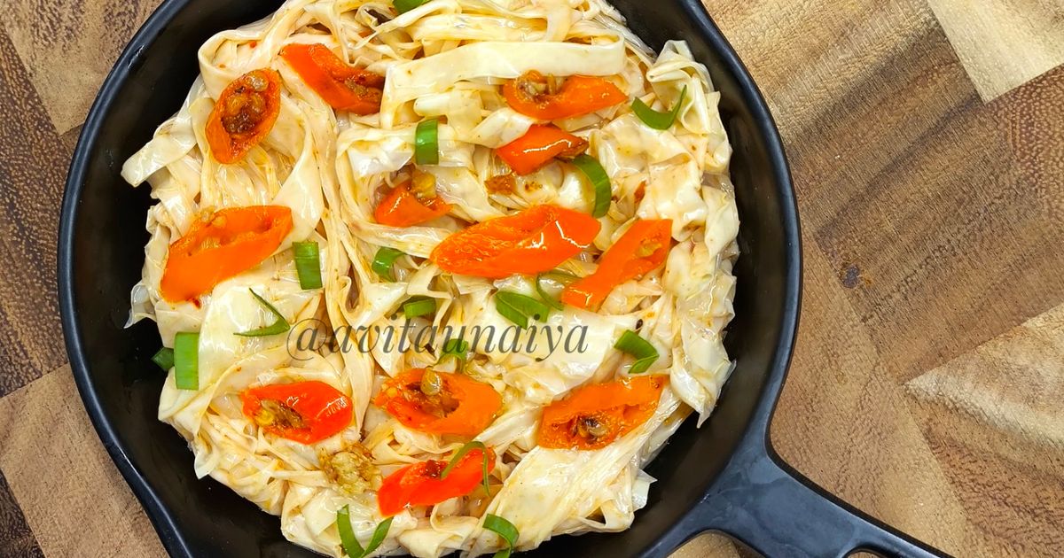 "Mie" Chili Oil Diet Friendly, Gluten Free, Tanpa Tepung, Tinggi Protein