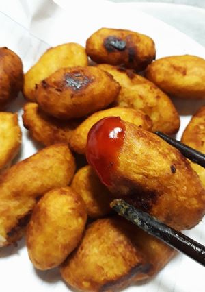 Hình của món Khoai lang kén.