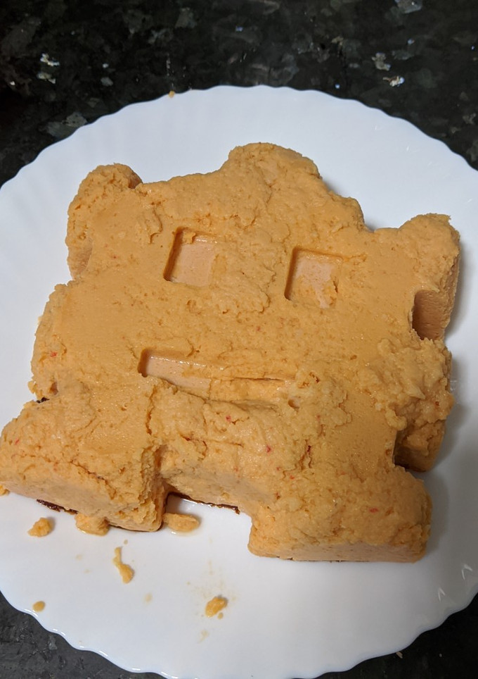 Una foto de Puding de gambas