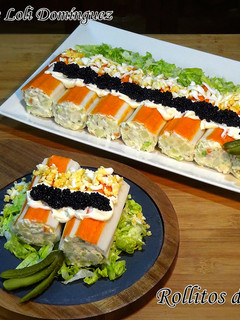 Una foto de Rollitos de cangrejo
