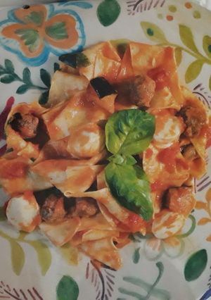 Una foto de Pappardelle al huevo
