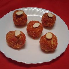 A picture of Carrot Ladoo.