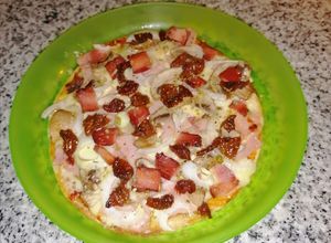 Una foto de Pizza fácil y baja en calorías