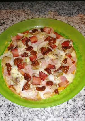 Una foto de Pizza fácil y baja en calorías