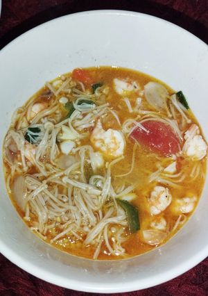 Foto resep Udang kuah asem manis pedas (tomyam kw)