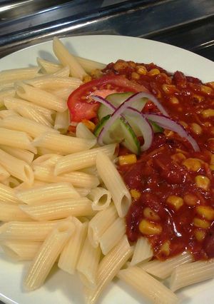 Chilis bab II. (húsmentes) recept fotója